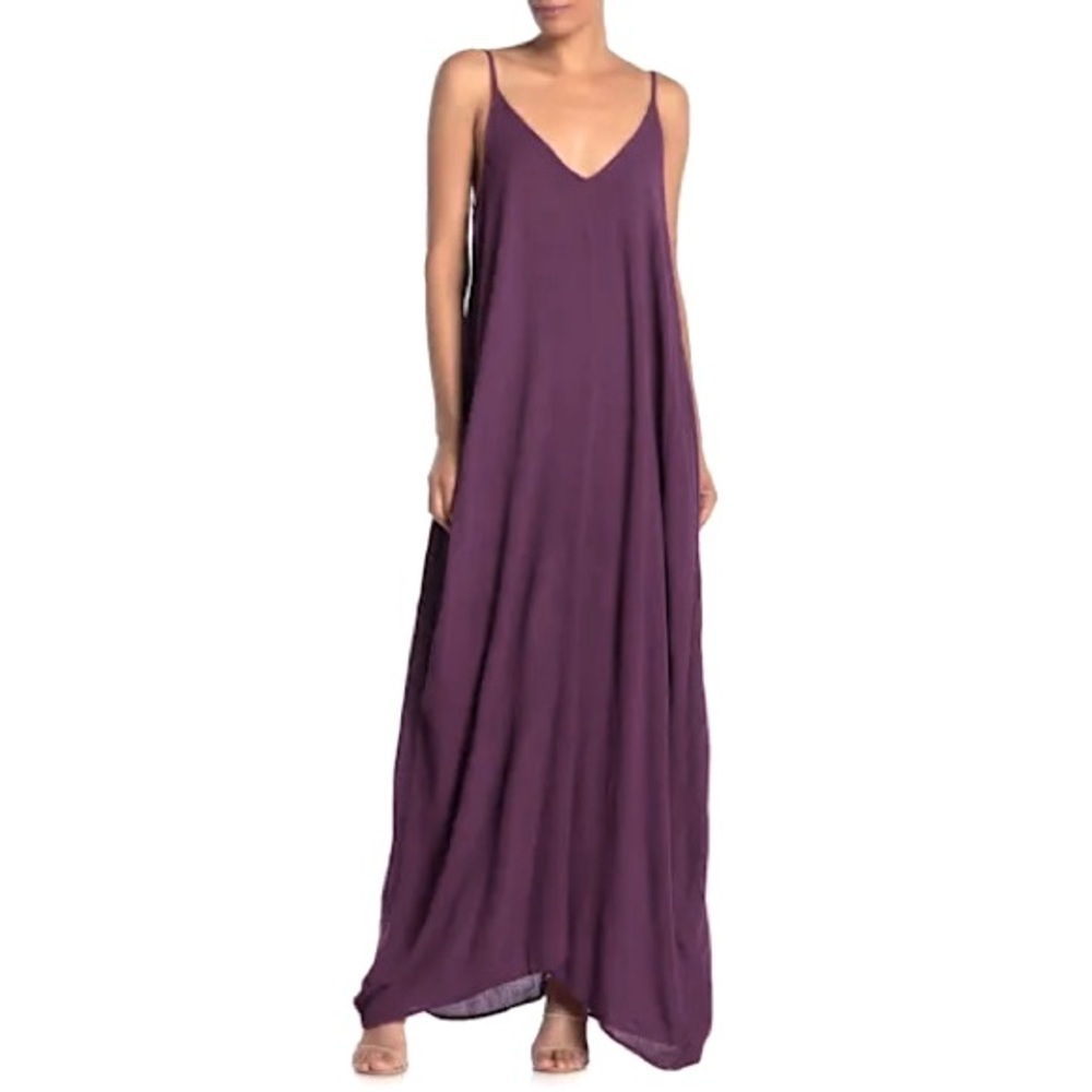 NWOT Loveappella Deep Purple Maxi Dress SZ 1X